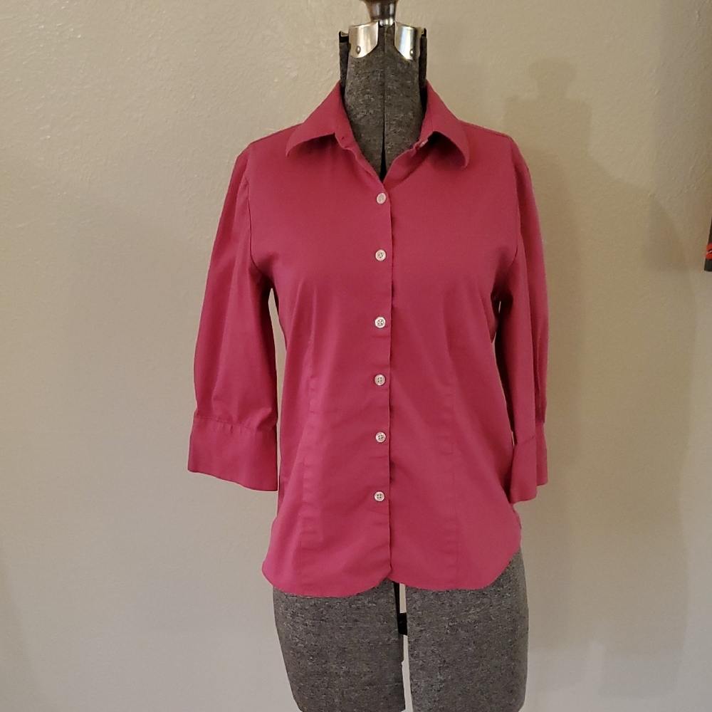 George Women's Fuchsia Button-Down Shirt